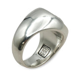 David Yurman Sterling Silver and 22K Gold Turtle Shell Signet Ring