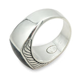David Yurman Sterling Silver Blue Pietersite Signet Men's Ring