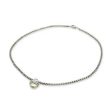 David Yurman Sterling Silver and 14K Yellow Gold Acorn Pendant Necklace