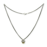 David Yurman Sterling Silver and 14K Yellow Gold Acorn Pendant Necklace