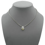 David Yurman Sterling Silver and 14K Yellow Gold Acorn Pendant Necklace