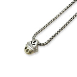 David Yurman Sterling Silver and 14K Yellow Gold Acorn Pendant Necklace