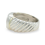 David Yurman Sterling Silver and 14k Yellow Gold Tiger’s Eye Ring