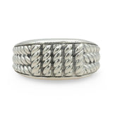 David Yurman Woven Cable Sterling Silver Band Ring