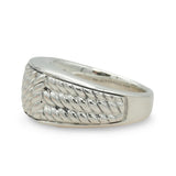 David Yurman Woven Cable Sterling Silver Band Ring