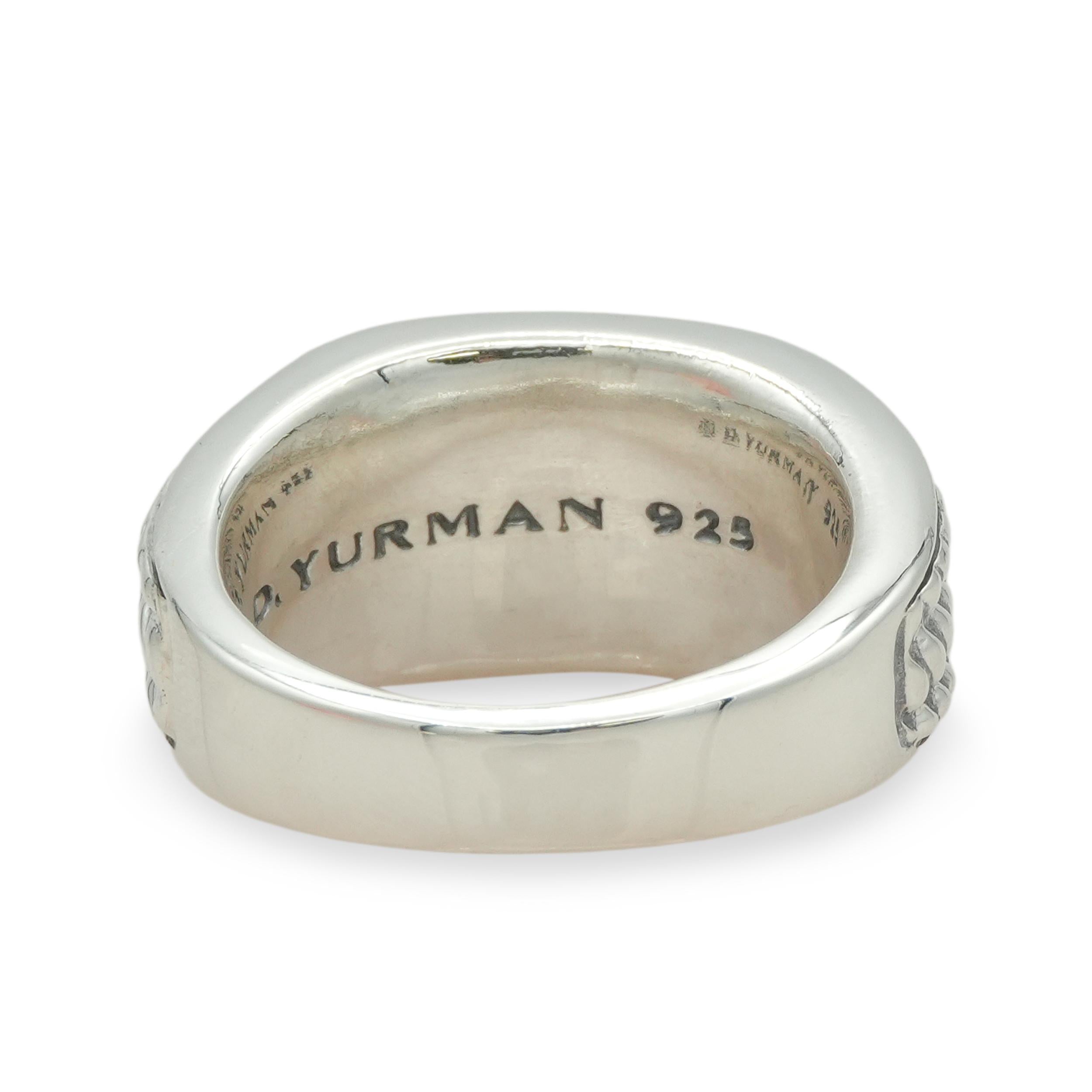 David Yurman Woven Cable Sterling Silver Band Ring