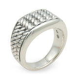 David Yurman Woven Cable Sterling Silver Band Ring
