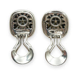 David Yurman Sterling Silver 14k Gold Cable Clip-On Earrings
