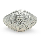 David Yurman Sterling Silver Griffin Signet Ring