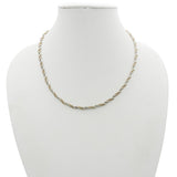 Tiffany & Co. Sterling Silver and 14K Gold Two-Tone Rope Chain Necklace