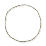 Tiffany & Co. Sterling Silver and 14K Gold Two-Tone Rope Chain Necklace