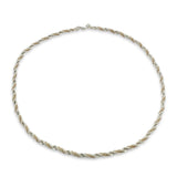 Tiffany & Co. Sterling Silver and 14K Gold Two-Tone Rope Chain Necklace