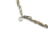 Tiffany & Co. Sterling Silver and 14K Gold Two-Tone Rope Chain Necklace