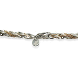 Tiffany & Co. Sterling Silver and 14K Gold Two-Tone Rope Chain Necklace