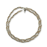 Tiffany & Co. Sterling Silver and 14K Gold Two-Tone Rope Chain Necklace