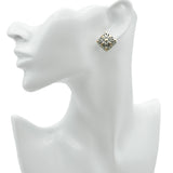 John Hardy Sterling Silver and 18K Gold Floral Clip-On Earrings