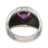 David Yurman Sterling Silver 14K Gold Amethyst Ring Bracelet and Ring