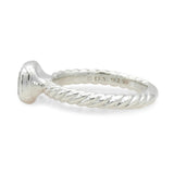 David Yurman Cushion Cable Sterling Silver Diamond Ring