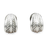 David Yurman Sterling Silver Cable Clip-On Earrings