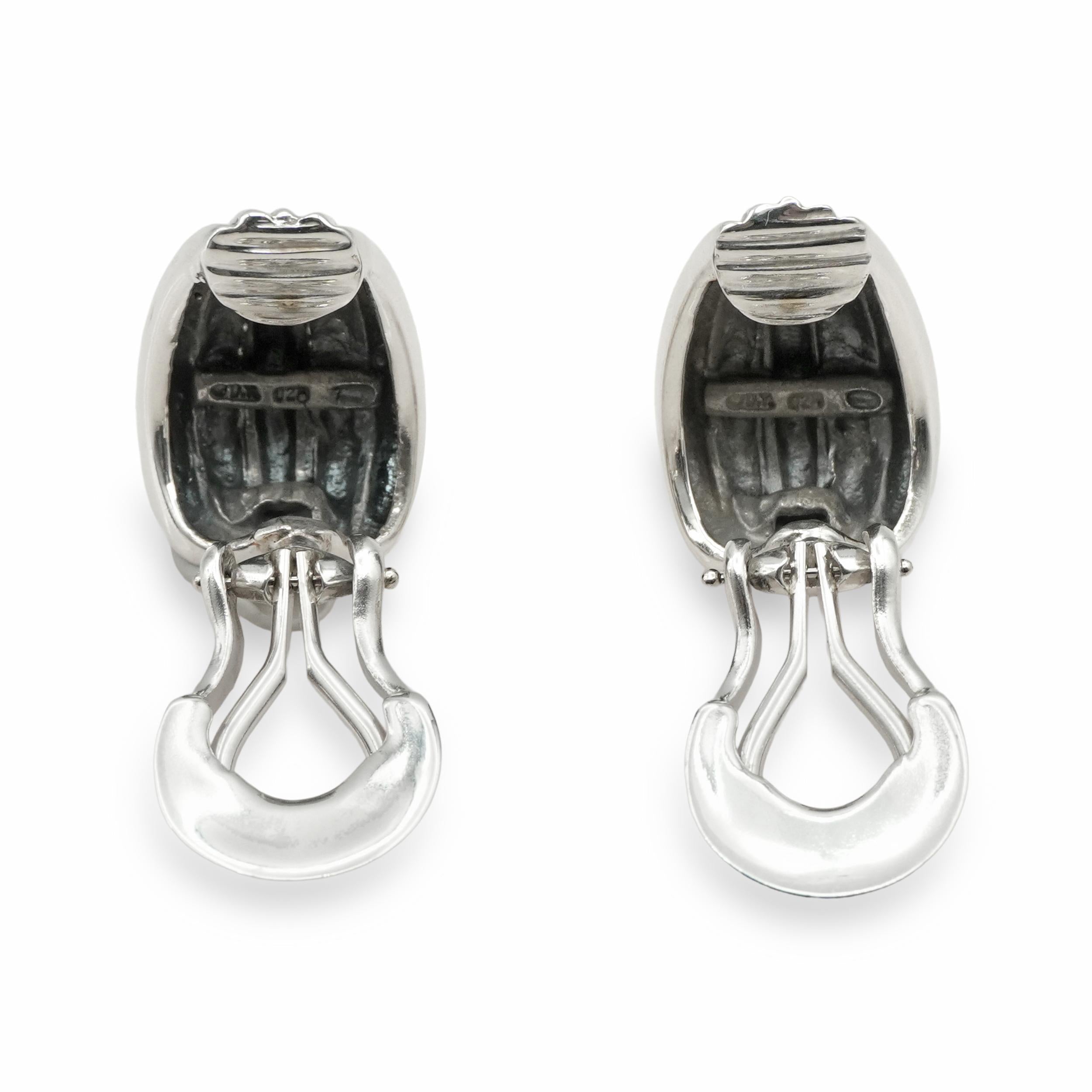 David Yurman Sterling Silver Cable Clip-On Earrings