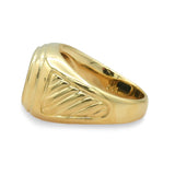 David Yurman 18K Yellow Gold Black Onyx Signet Ring