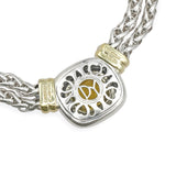 David Yurman Albion Sterling Silver 14K Gold Citrine Necklace