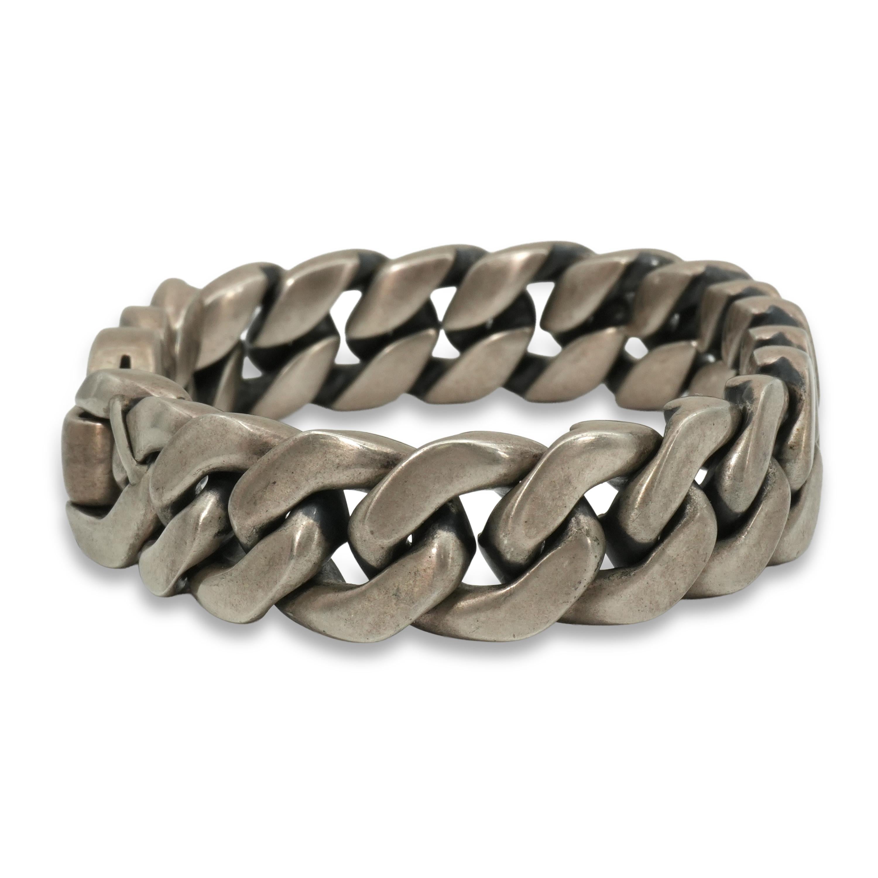 David Yurman Sterling Silver Curb Link Bracelet