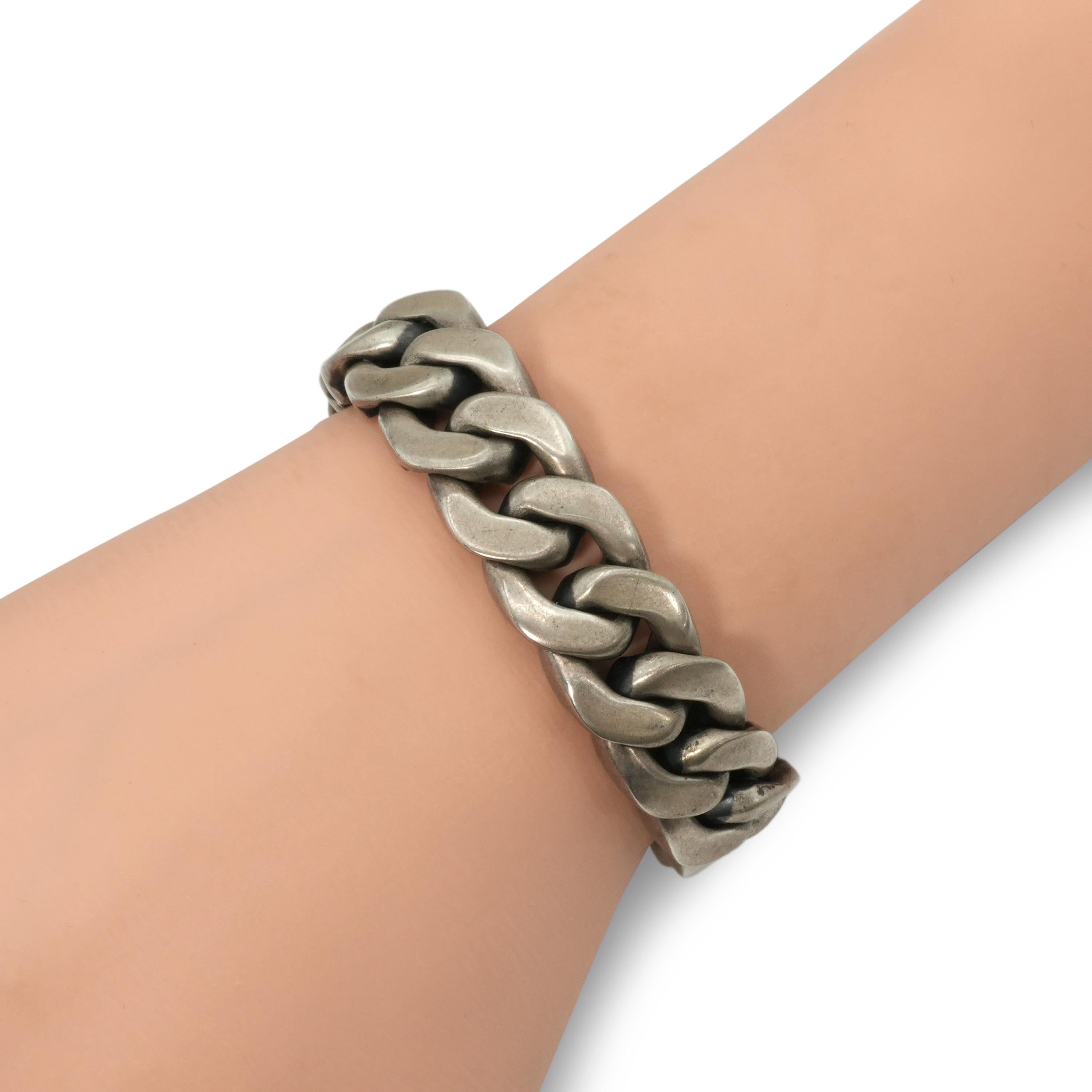 David Yurman Sterling Silver Curb Link Bracelet