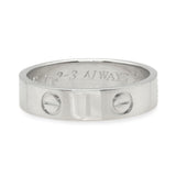 Cartier Love Band 950 Platinum Ring