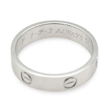 Cartier Love Band 950 Platinum Ring