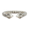 David Yurman Renaissance Sterling Silver Cable Hinged Cuff Bracelet