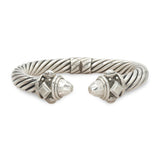 David Yurman Renaissance Sterling Silver Cable Hinged Cuff Bracelet