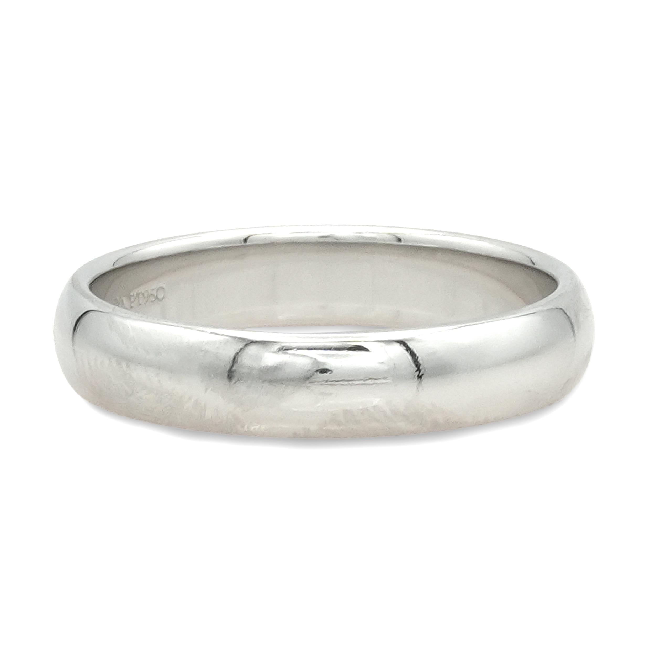 Tiffany & Co. PT950 Platinum Domed Band Ring