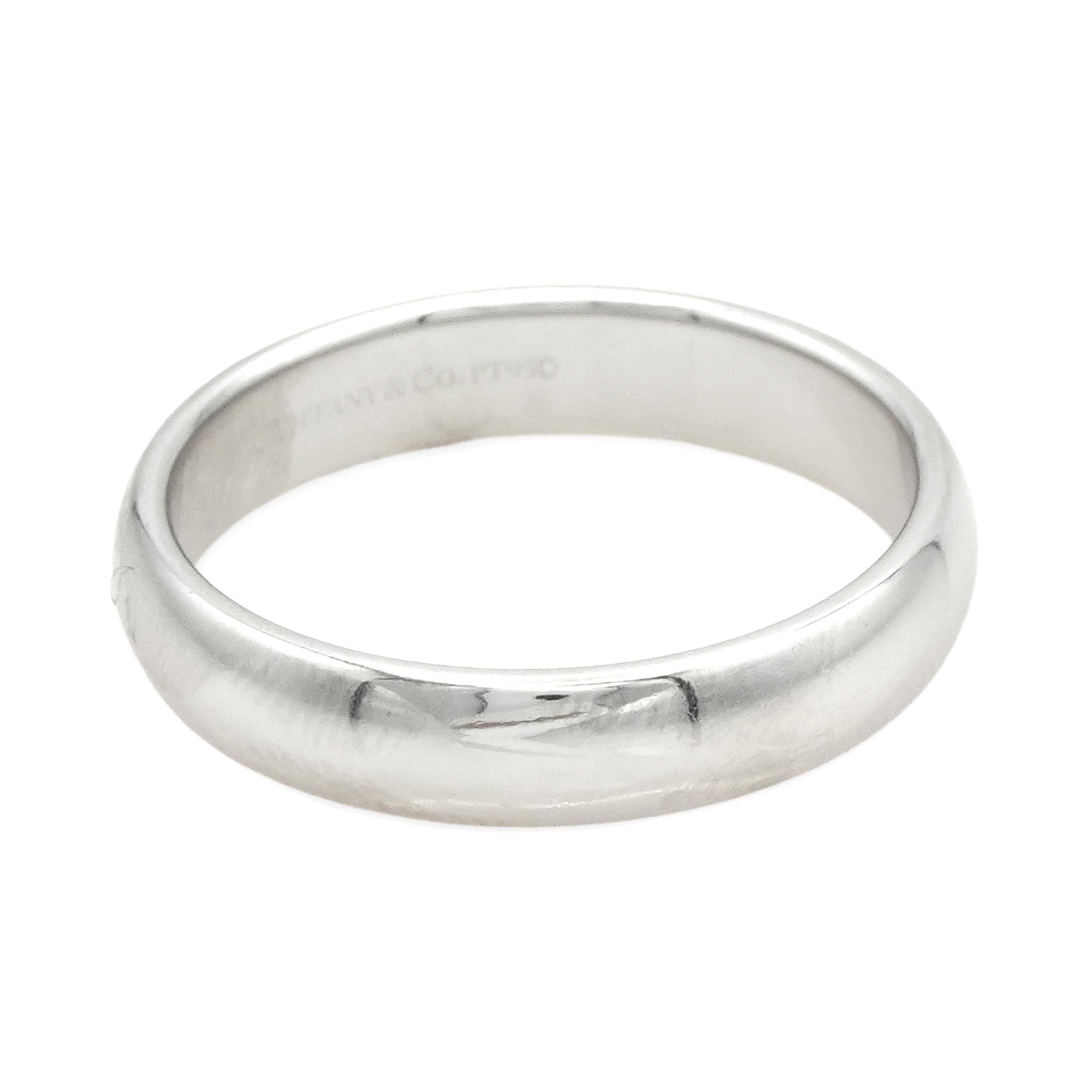 Tiffany & Co. PT950 Platinum Domed Band Ring
