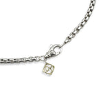 David Yurman Sterling Silver Black Onyx Dog Tag Pendant Necklace