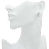 14K White Gold Diamond Channel-Set Hoop Earrings