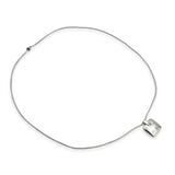 1999 Tiffany & Co. Sterling Silver Cutout Cross Pendant Necklace