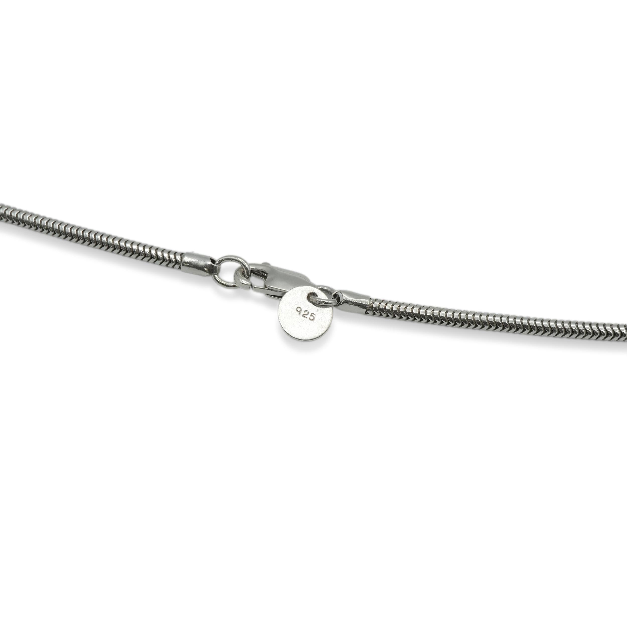 1999 Tiffany & Co. Sterling Silver Cutout Cross Pendant Necklace