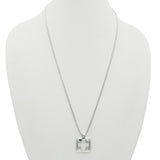 1999 Tiffany & Co. Sterling Silver Cutout Cross Pendant Necklace