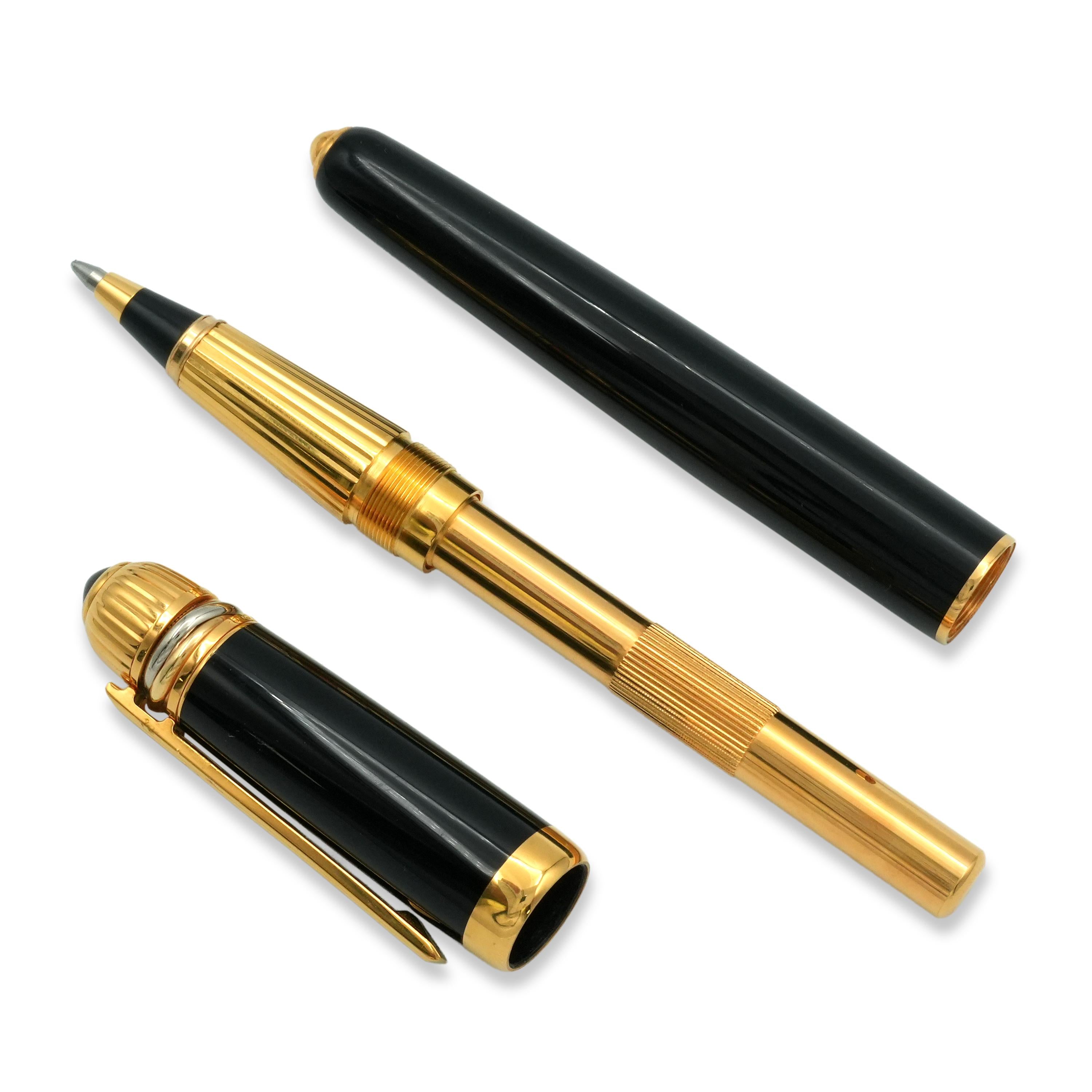 CartierPasha de Cartier Black Lacquer Ballpoint Pen