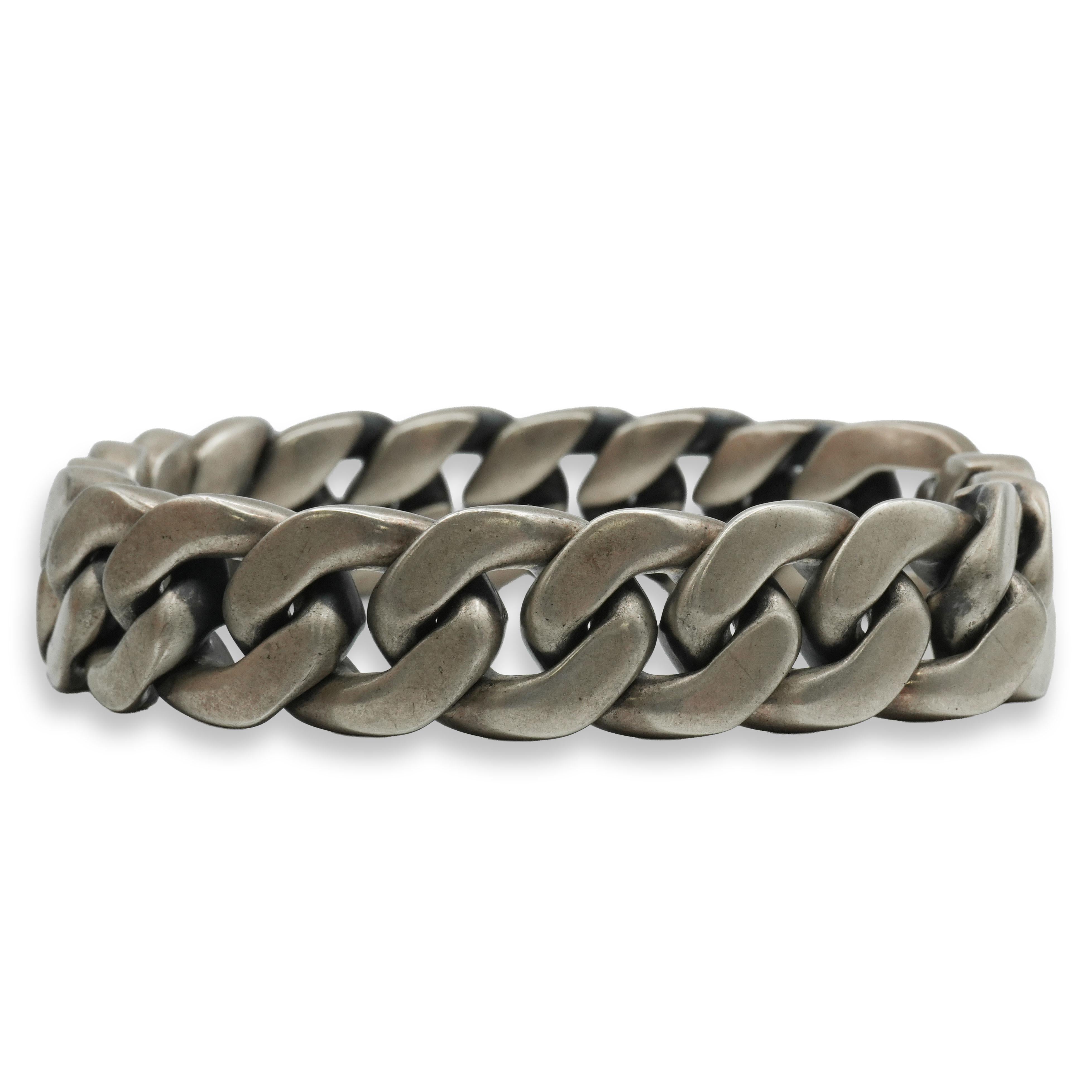 David Yurman Sterling Silver Curb Link Bracelet