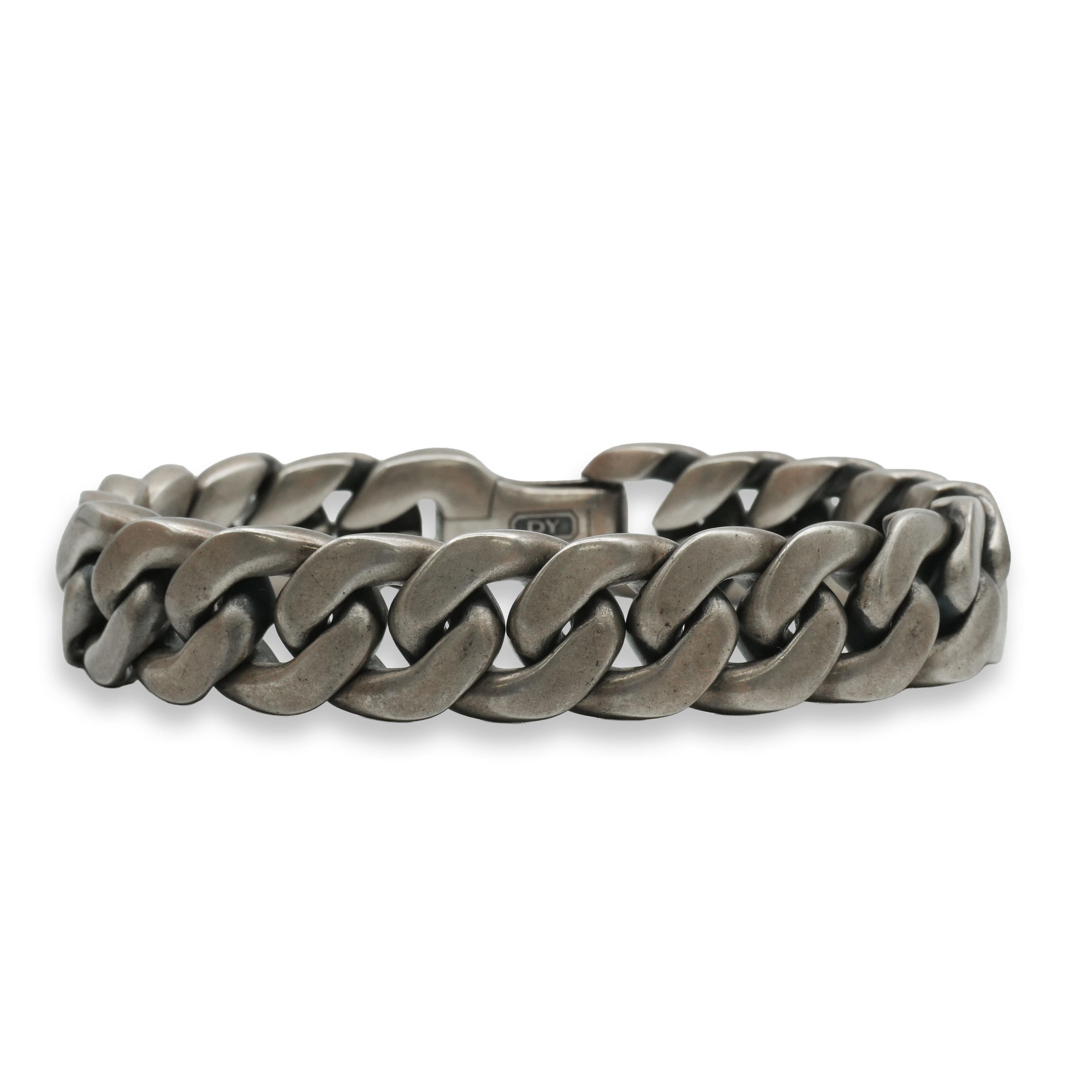 David Yurman Sterling Silver Curb Link Bracelet