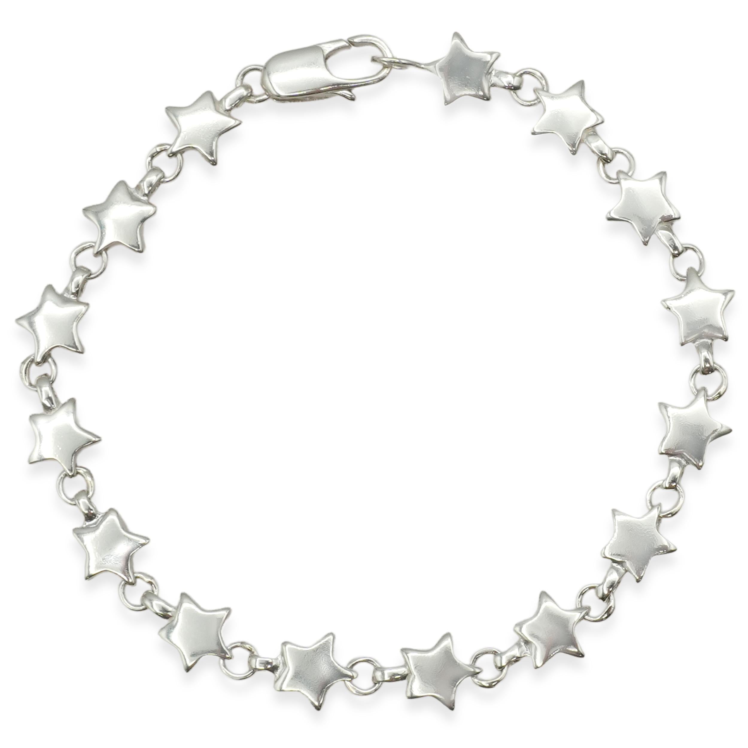 Tiffany & Co. Sterling Silver Star Link Bracelet