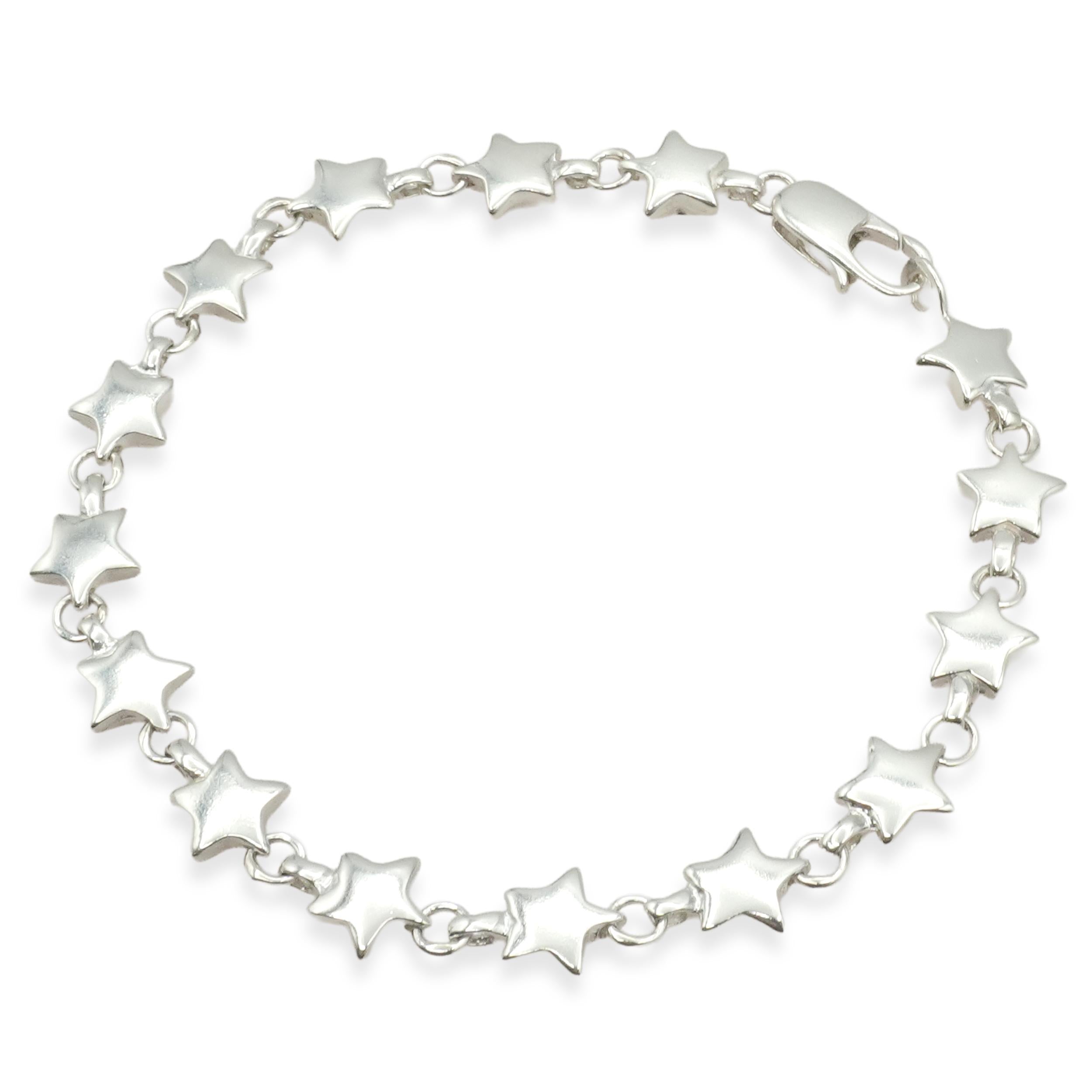 Tiffany & Co. Sterling Silver Star Link Bracelet