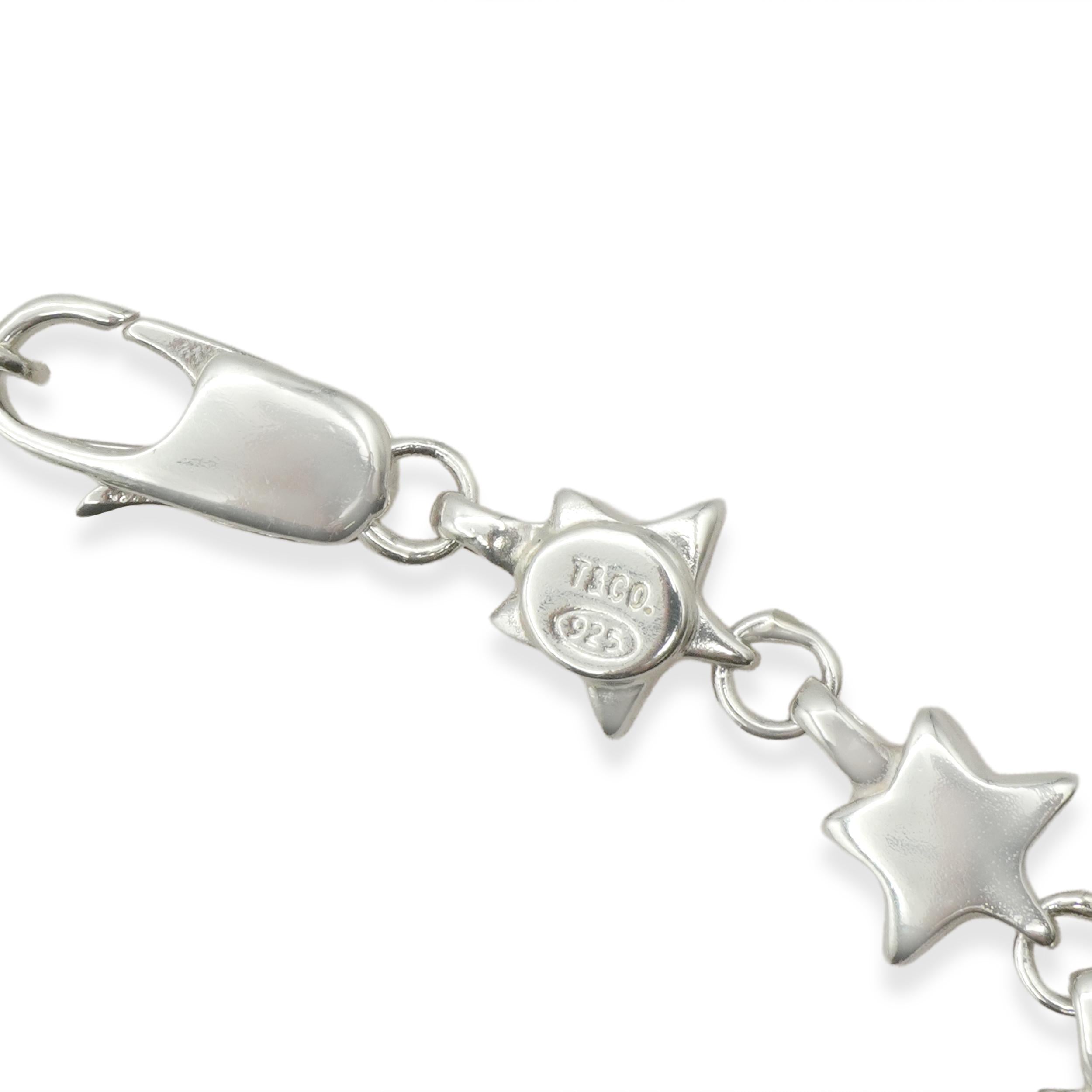 Tiffany & Co. Sterling Silver Star Link Bracelet