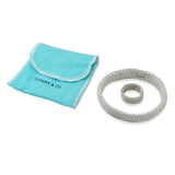 Tiffany & Co. Sterling Silver Somerset Mesh Bangle Bracelet and Ring Set