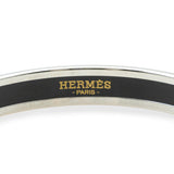 Hermès Palladium-Plated Multicolor Enamel Bangle Bracelet