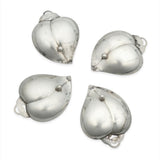 Vintage Tiffany & Co. Makers Sterling Silver Heart Leaf Dish Set of 4