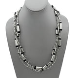 Sterling Silver Black Onyx Multi-Strand Necklace