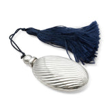 Vintage Tiffany & Co. Sterling Silver Oval Perfume Flask With Tassel